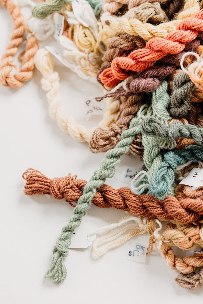 naturally dyed mini skeins