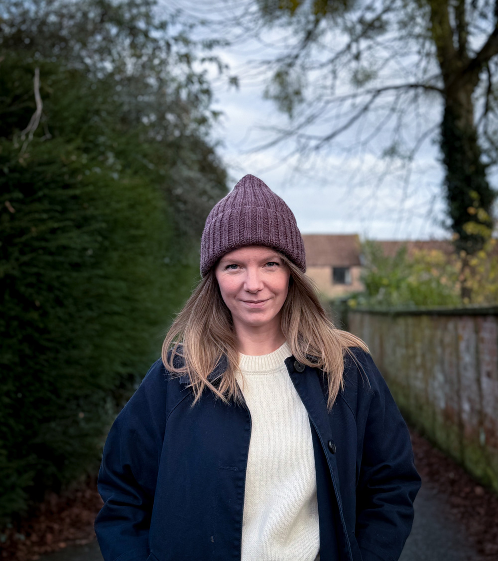 Annabel Williams wearing the burrow beanie